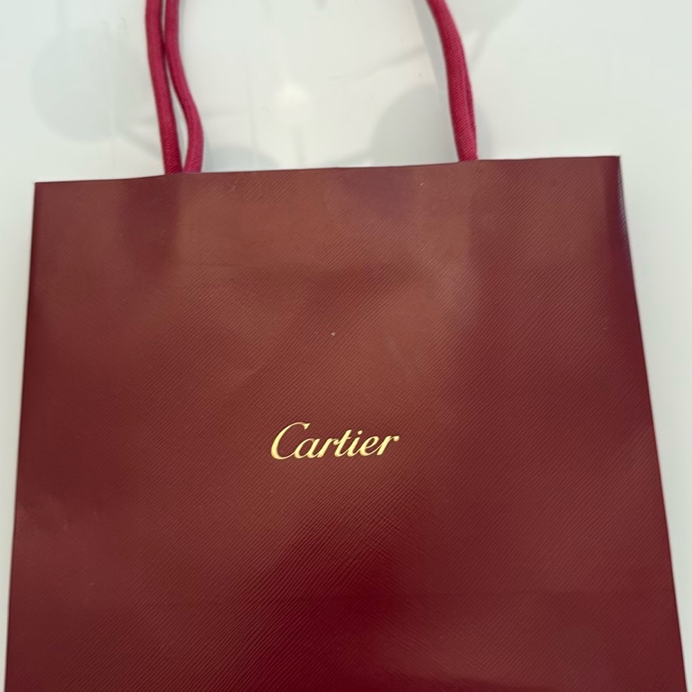Cartier Deep Red shopping bag !!!!